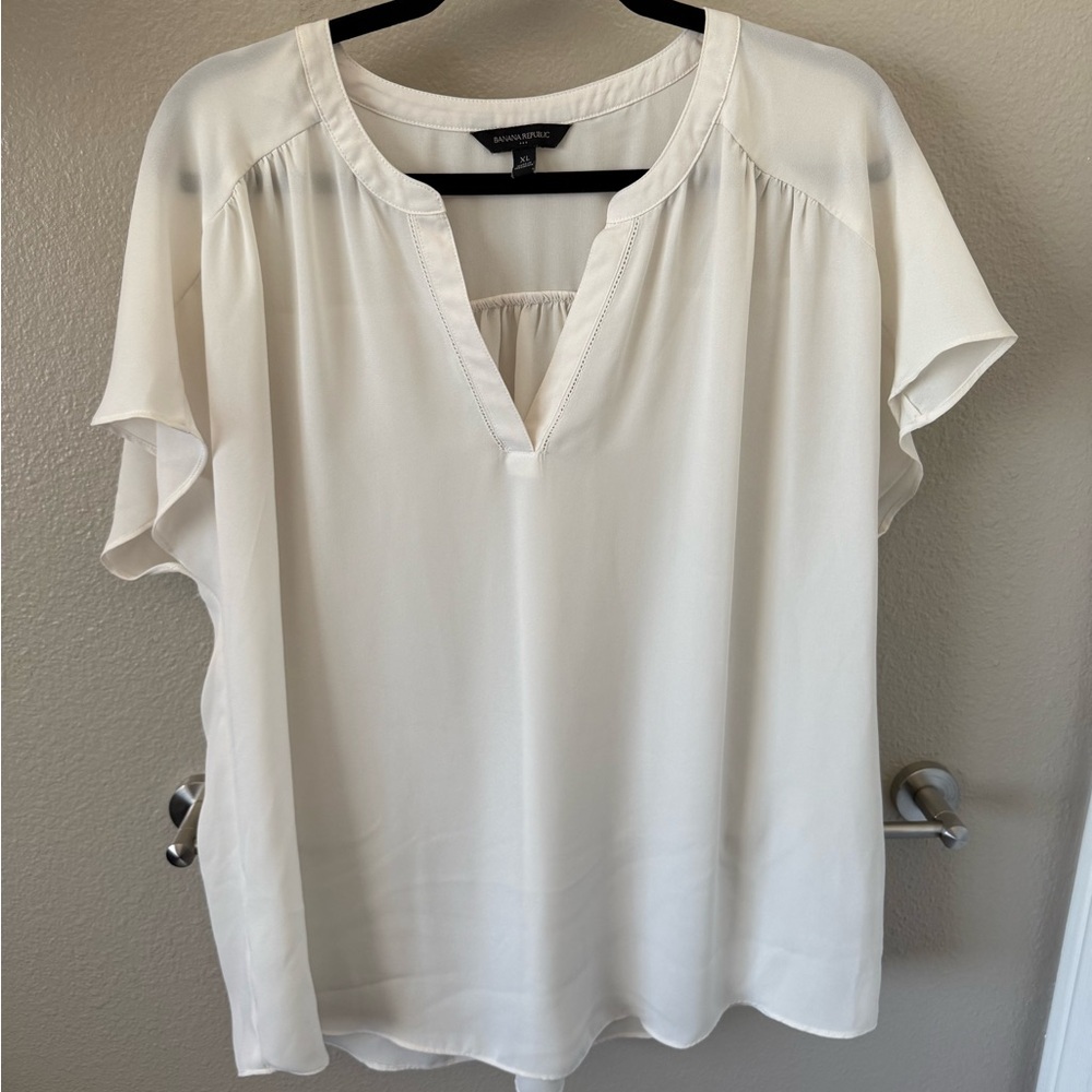 Banana Republic Cream Blouse